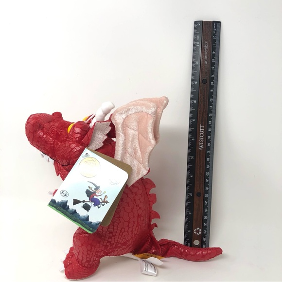 Room On The Broom - Red Dragon Plush Stuffed Animal Toy 8-Inch - Picture 6 of 6